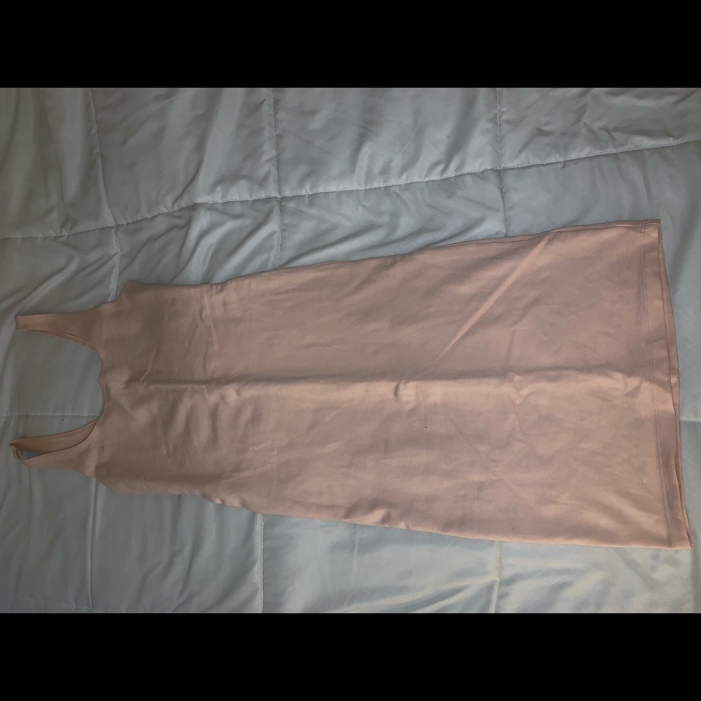 Pink tank bodycon dress